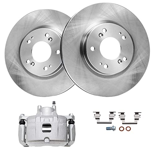 Image of Detroit Axle - Front Brake Kit for Chrysler Sebring 200 Dodge Avenger Caliber Jeep Compass Patriot, 11.57'' inch Disc Brake Rotors Brake Caliper Replacement