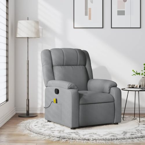 Xichuzi Sillón reclinable de Masaje de Tela Gris Claro, Sillón De Relax, Sillon Masaje Relax, Sillon Relax Electrico, Hogar Sillon Relax, Sillones Comodos, Sofa Tantra - 373548