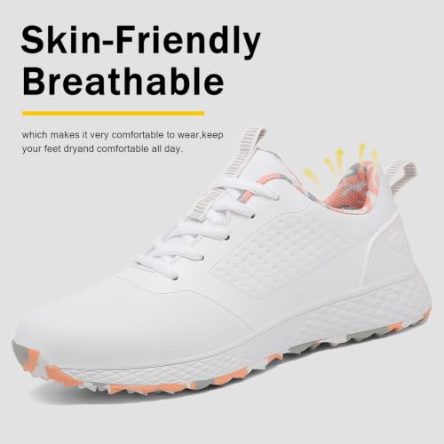 Image of ULTIANT Women Golf Shoes Spikeless Waterproof Golf Sport Sneakers Size5-10