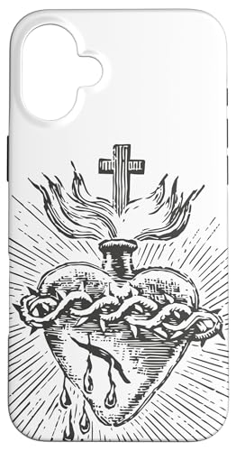 Devotion to the Sacred Heart of Jesus �r���e�[�W �J�g���b�N�A�[�g �X�}�z�P�[�X iPhone 16 Plus �p