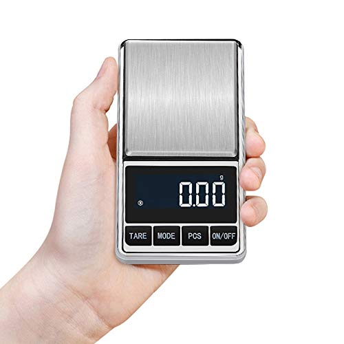 JINGYAN Báscula de Cocina Digital de Bolsillo balanza precisión, Escala Gramos Peso for la Cocina del Balance