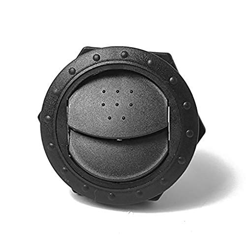 Baceyong Universal A/C Luftauslassbelüftung Ventil, Einstellbar 360°, runde Lüftungsöffnungen für Wohnmobil, Bus, Boot, Yacht, 60mm/75mm Schwarz/Girs