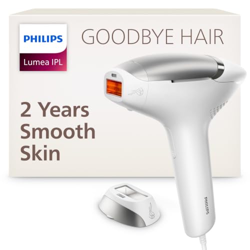 Philips Lumea 7000 Series IPL Hair Removal Device - Permanent Laser Hair Reduction for Women & Men, Easy and Comfortable Use at Home, SenseIQ, Uniquely Curved Attachment for Body, BRI931/03