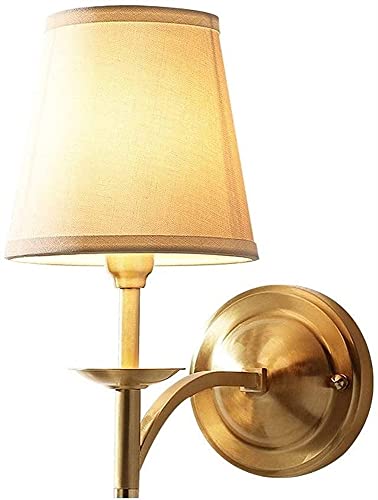 OOMRNV Lámpara De Techo De Latón Bruñido con Pantalla Blanca, Aplique De Interior De 11,8 Pulgadas para Dormitorio Y Sala De Estar,