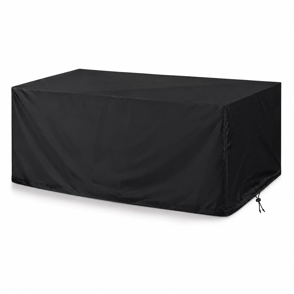 WJJKJH Heavy Duty Outdoor Furniture Cover, Waterproof Windproof 420D Oxford Fabric for Patio, Dining Table, Sofa & Rattan Furniture(270x180x89cm)