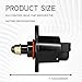 KUQUTIDY Car Idle Speed Control Valve, IAC Idle Air Control Valve Sensor, Fuel Injection Throttle Stepper Motor, Auto Replacement Parts #90380 10526 90325864 for King Kong, Buick, Chevy (Black)
