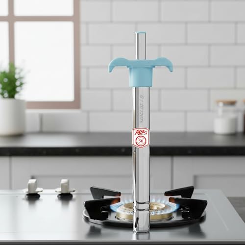 Image of Anjali 3-Piece Kitchen Tool Set - 1 Knife, 1 Peeler, 1 Lighter - Ideal for Cooking, Food Prep, and Daily Uses in Home and Kitchen- Blue