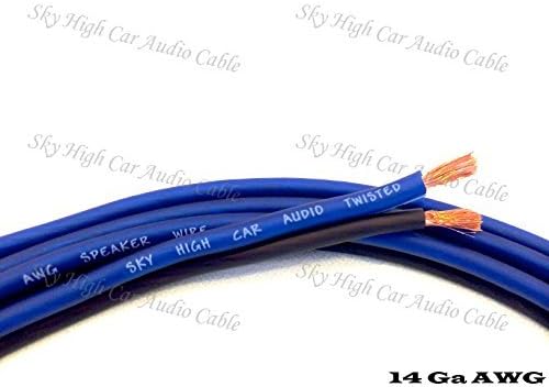 200 pies True 14 Gauge AWG CCA Cable de altavoz Car Home Audio Sky High Car Audio ft