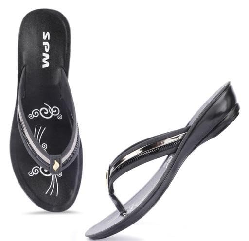 Image of Women's Stylish Solid Colour Flip Flop Slippers Comfortable,Lightweight,Versatile Styling Sl365