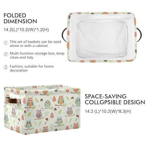 Panier de rangement rectangulaire pliable aux finitions soignées - 4
