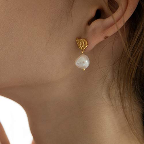Boucles d'oreilles pendantes en argent 925 et perle d'eau douce ZYFSHA