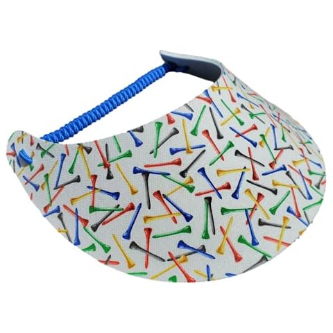 The Incredible Sunvisor Assorted Novelty Patterns Perfect for Summer! Made in The USA!! (Golf 9),One Size Cover