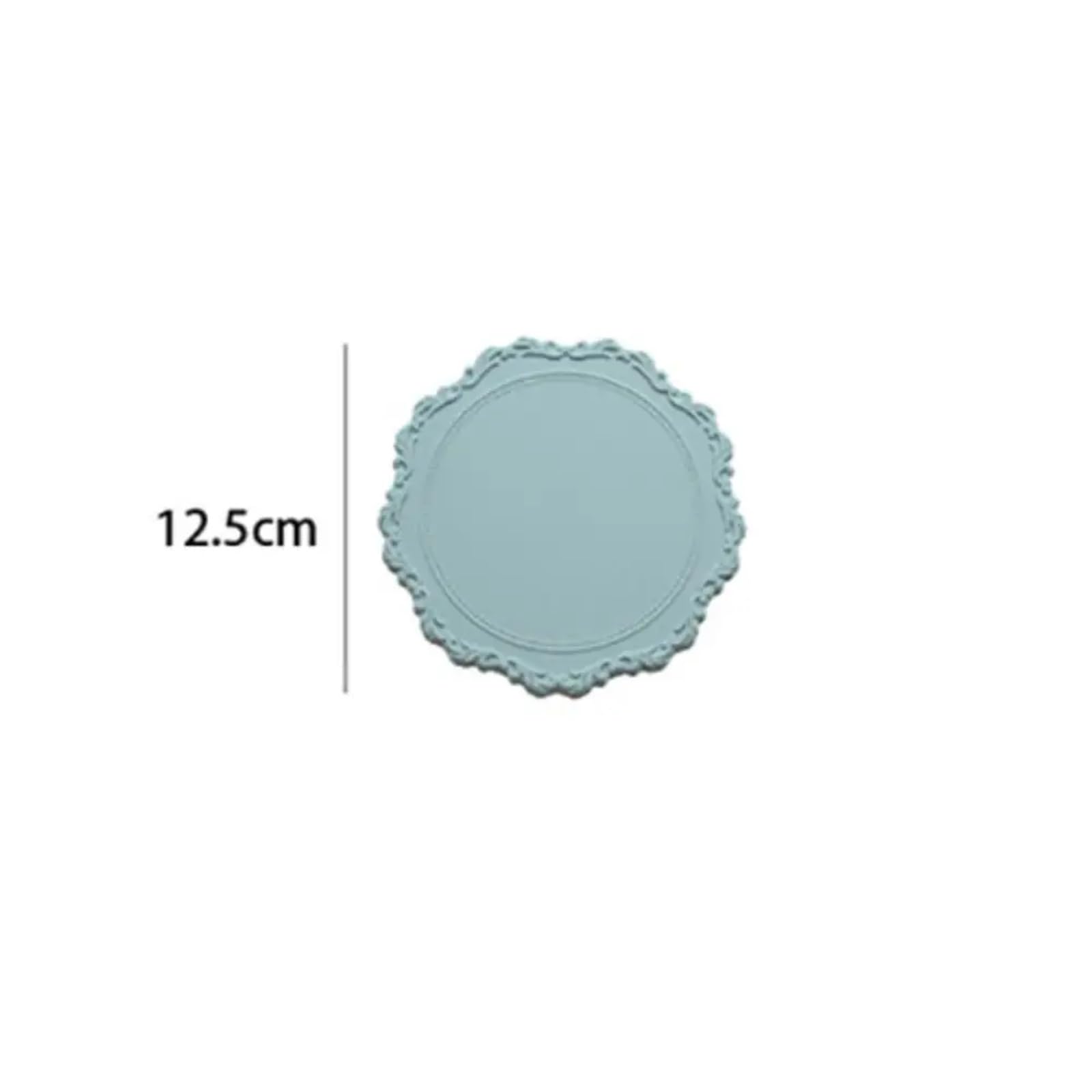 Posavasos de Silicona con Encaje 3 Piezas, Mantel Individual Fondo en Relieve para Ollas y Sartenes Calientes(Pink)