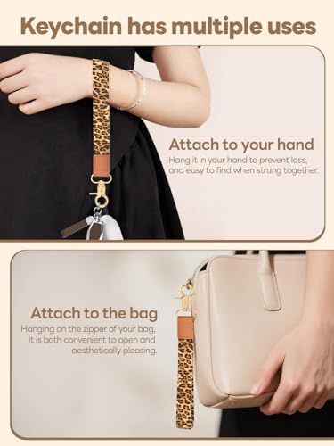 Image of Wristlet Keychain for Women and Men, Key Chain Holder, Wrist Lanyard for Keys