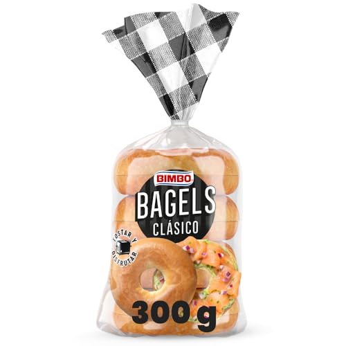 Bimbo – Bagels Clásicos – Pan Tipo Bagel Suave, Pack 4 Uds