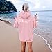 Lubpow Cute Sea Turtle Hoodies for Women Oversized Ocean Hoodie Aesthetic Graphic Sweatshirts Casual Fleece Pullover Tops(Pink,XL)