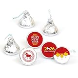 Big Dot of Happiness Chinese New Year - 2020 Year of the Rat Party Round Candy Sticker Favors - Labels Fit Hershey's Kisses (1 Sheet of 108)