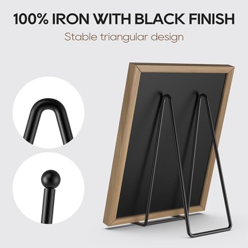 Image of 3 Pack 10 Inch Plate Stands for Display Metal Picture Stand Plate Holder