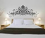 YAODANGM Pegatinas de pared de vinilo floral removibles para cabeceros, salas de estar y decoración del hogar.