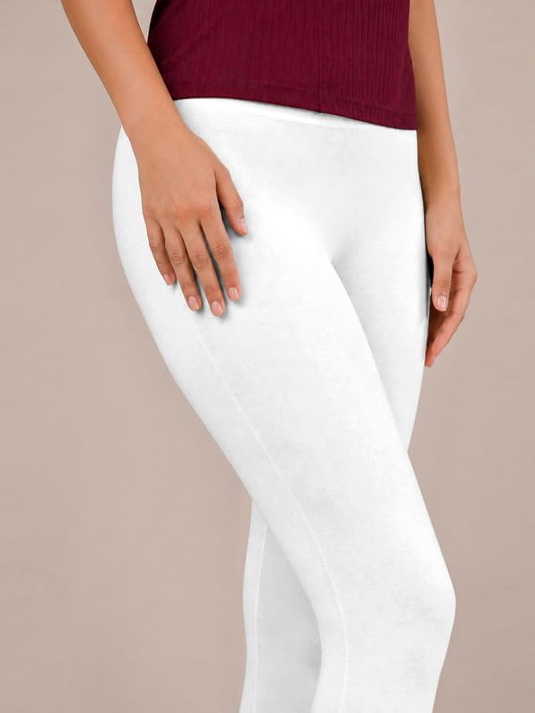 Image of TRENDMALLS Women's Microfiber Elastane Stretch Soft Churidar Length Leggings with Ultrasoft Waistband