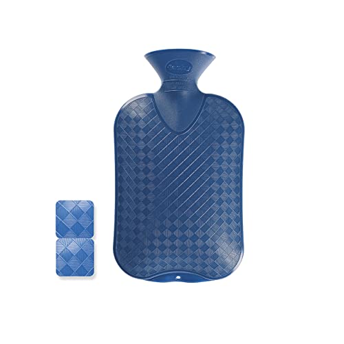 Fashy 6420 54 Wärmflasche 2 0 L glatte Ausführung Farbe saphir