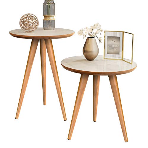 Kit Mesa Apoio e Lateral de Sofá Retrô Classic com 3 Pernas Decor...