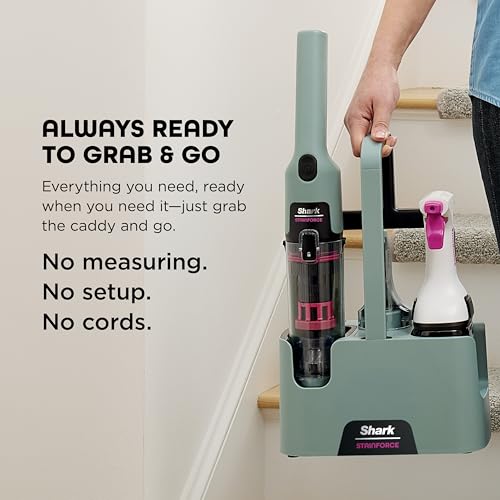 Image of Shark StainForce Cordless Spot Cleaner, Dual-Activated Easy Spray Formula, OXY-Powered Stain Cleaning, Indoor + Outdoor, Carpets, Upholstery, Car Seats & Stairs, Pet Urine & Odor Remover, HX101