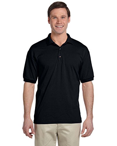 Gildan Mens DryBlend 6-Ounce Jersey Knit Sport Shirt, XL, Black