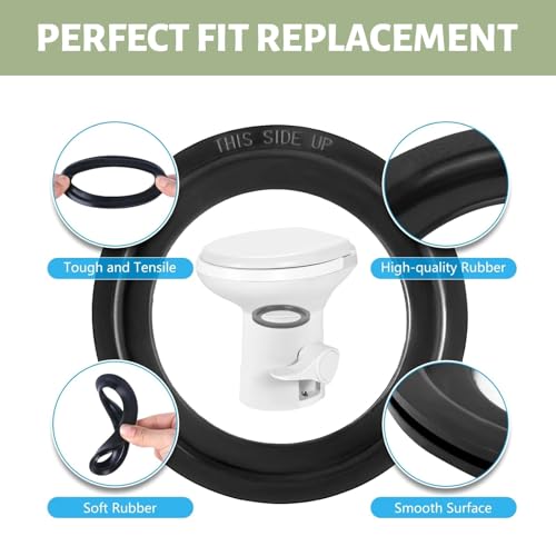 Image of altivox 2-Packs RV Toilet Seal, Flush Ball Seal Gasket Replacement for Dometic 300 /310 /320 - Upgraded 385311658 - Toilet Seal Parts to Solve The Leakage Problem