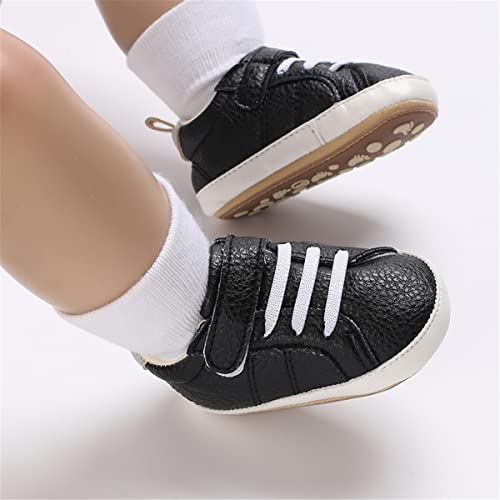Image of E-FAK Baby Shoes Boys Girls Infant Sneakers Non-Slip Rubber Sole Toddler Crib First Walker Shoes