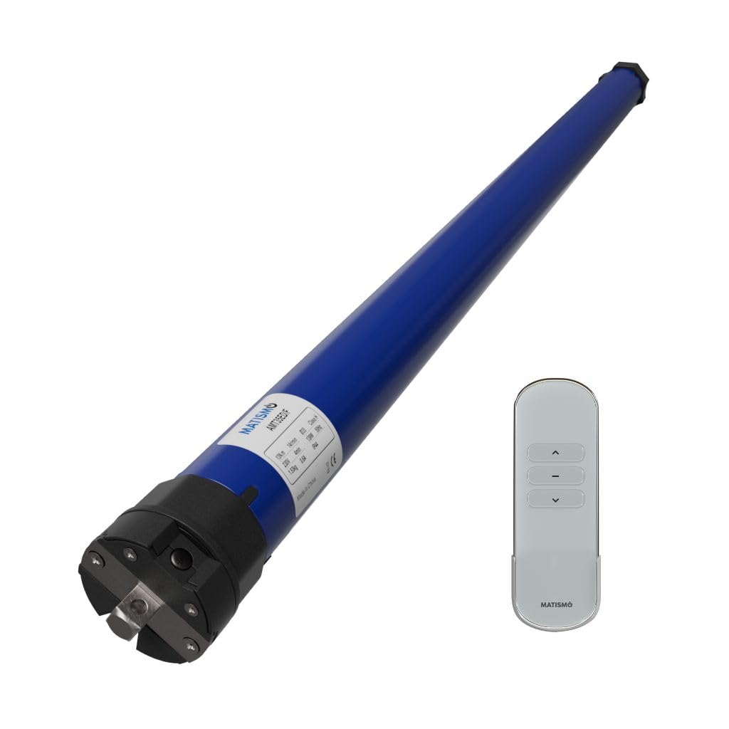 MATISMO Motor persiana con mando AMT35ED/F para eje de 40 mm con detección de obstáculos