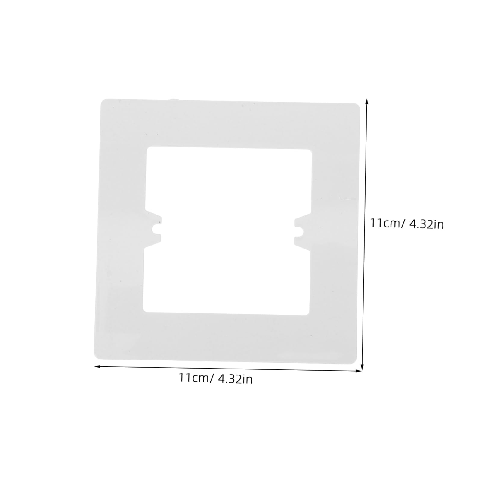 VILLCASE 86-type Switch Socket Covers 10pcs Decorative Wall Plate Shields Sturdy Pvc Quick Setup Hide Old Outlets