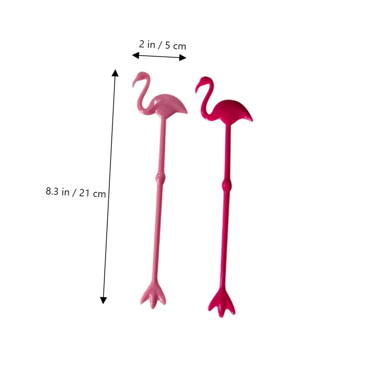 NAMOARLY 12pcs Flamingo Swizzle Sticks Plastic Stirrer Drink Muddler Stir Rods Ideal for Barbecues and Pool Parties