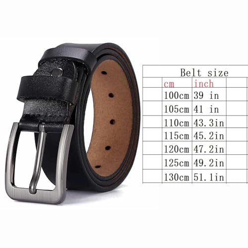 Tactical Work Belt for Men - Leather with Mission Style Buckle - Stretchable & Adjustable for Jeans & Pants2