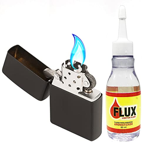 Isqueiro em metal Recarregável + Fluído (preto)