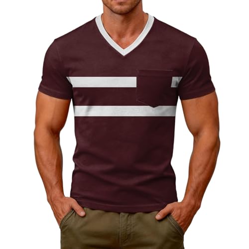 T-shirt homme grande taille en coton vert coupe classique