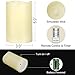 Geelywax Battery Operated LED Flameless Candles with Remote Control and Timer, 3