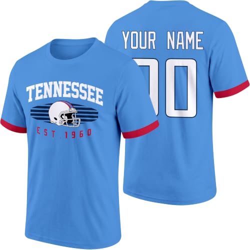 Image of T-Shirt Custom Name and Number Personalized Gifts | Crewneck Short Sleeves T-Shirt for Men S-4XL