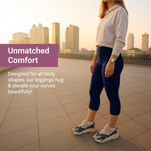 Image of SATINA High Waisted Leggings for Women - Comfortable and Stretchy in Versatile Sizes and Colors