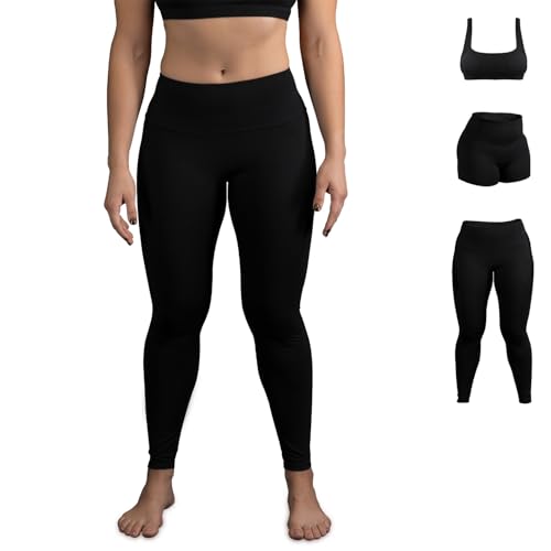 Gold BJJ Women's No-Gi Jiu Jitsu Gear: Leggings, Shorts, and Sports Bra