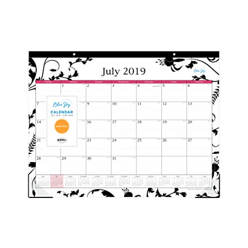 Blue Sky 2019-2020 Academic Year Wall Calendar, Twin-Wire Binding, 22