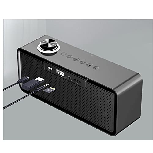 WJCCY Draadloze bluetooth speaker wekker subwoofer radio outdoor home mini draagbare computer audio (Color : Black) - Image 7