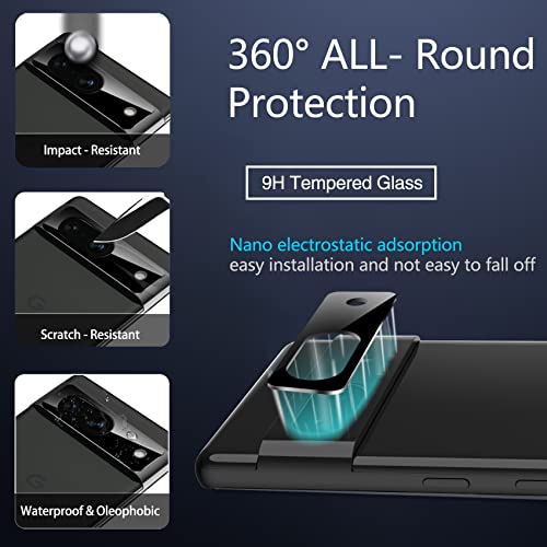 Imbzbk [4+4 Pack For Google Pixel 7A Screen Protector Tempered Glass Accessories 4 Pack Screen Protector With 4 Pack Camera Lens Protector For Pixel 7A Case Friendly Fingerprint Compatible #TOP3