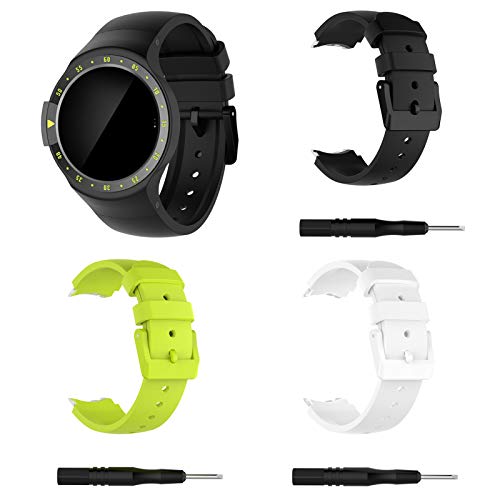 Moniel Relógio inteligente destacável à prova d'água de sílica gel para substituir pulseira de reló