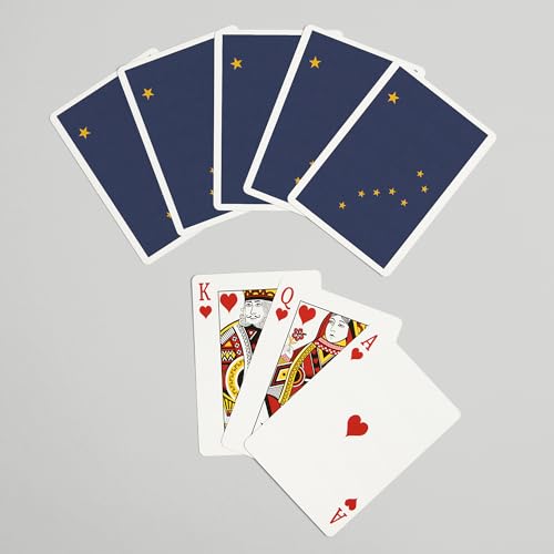 Alaska State Flag naipes póker 52 cartas para adultos miniatura 7