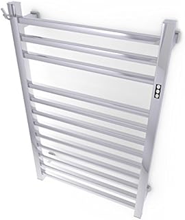 Brandon Basics Wall Mounted Electric Towel Warmer with Built-in Timer and Hardwired and Plug in Options (Polished)