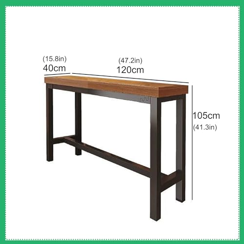Mesa de bar de madera maciza duradera con acabado moderno y elegante 3
