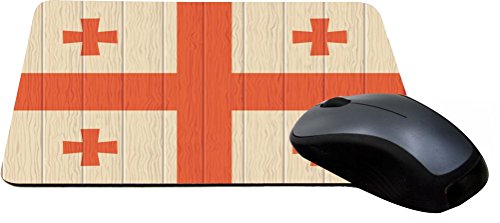 Tapis de souris gaming drapeau Géorgie bois vieilli antidérapant Mpsq-rk-8549