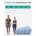 Gruper Yoga Ball, Extra Thick Exercise Ball for Workout Pregnancy Stability - 4 Sizes Anti Burst Balance Ball for Yoga, Pilates, Fitness, Birthing, Physical Therapy - Includes Pump - Image 5