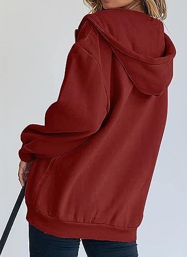 Image of PRETTYGARDEN Women's Fall Zip Up Hoodies Sweatshirts